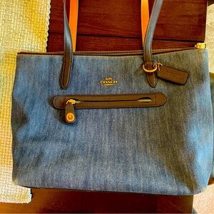 COACH Denim Tote Bag